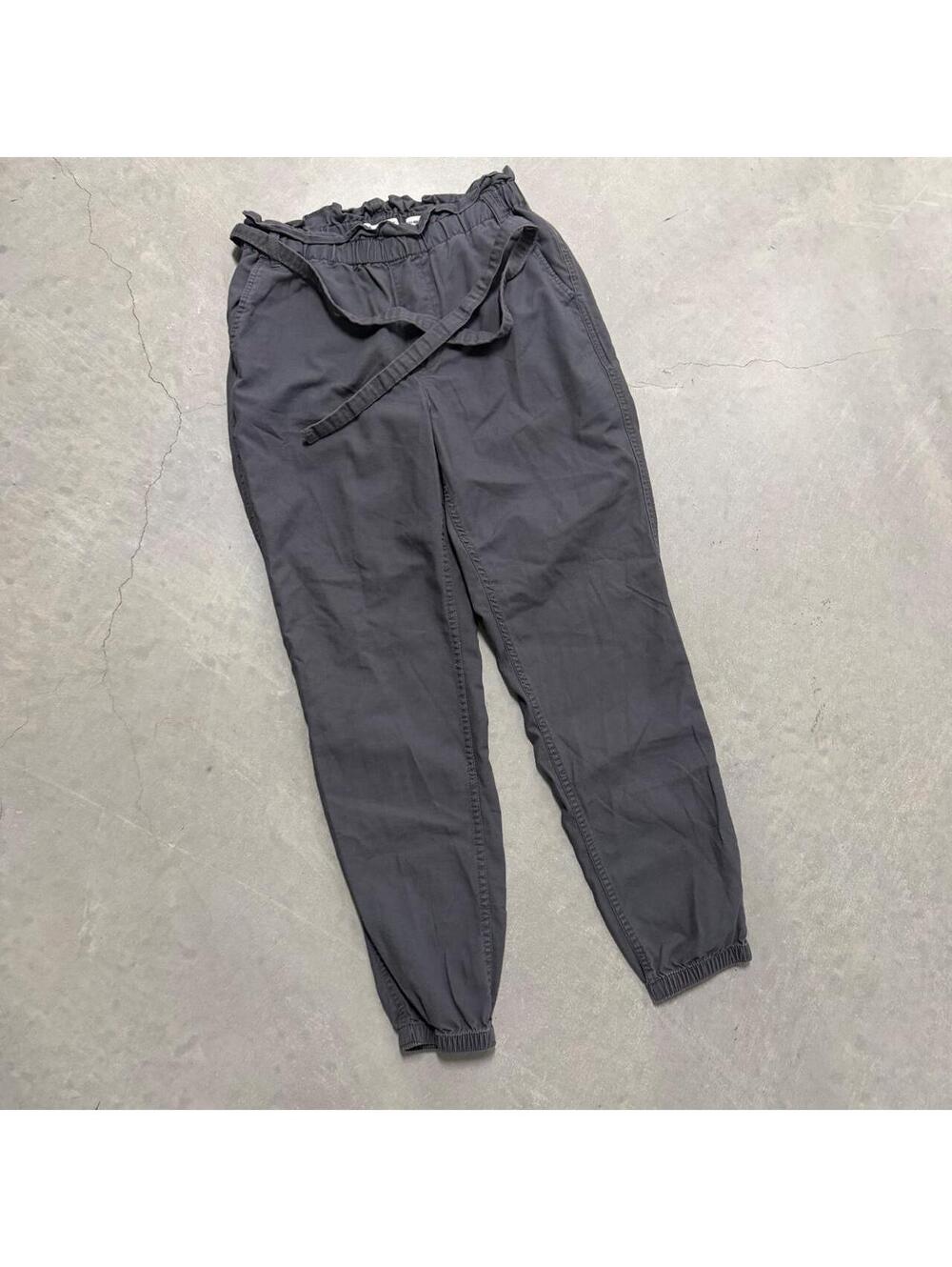 Y2K Hollister Ultra High Rise Gray Jogger Pants Women's XS Drawstring Waist